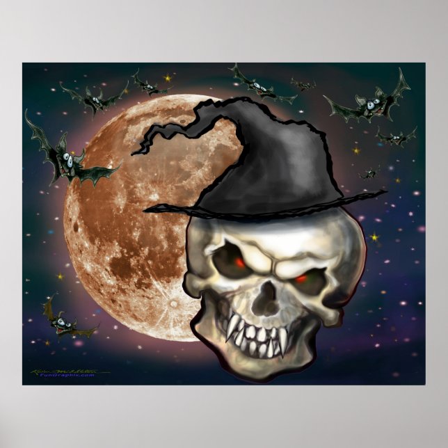 Póster Witchy Skull Poster (Frente)