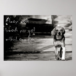 Póster With no fear - Poster