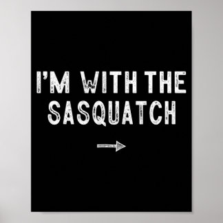 Póster With The Sasquatch Costume Matching Lazy Halloween
