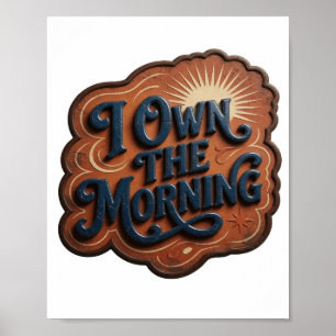 Póster Witty Blue YO SOY LA DUEÑA DE LA MAÑANA