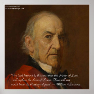 Póster Wm Gladstone y el poder del amor cartel de cita