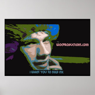 Póster WOC Oficial Quiero Que Me Necesites Poster