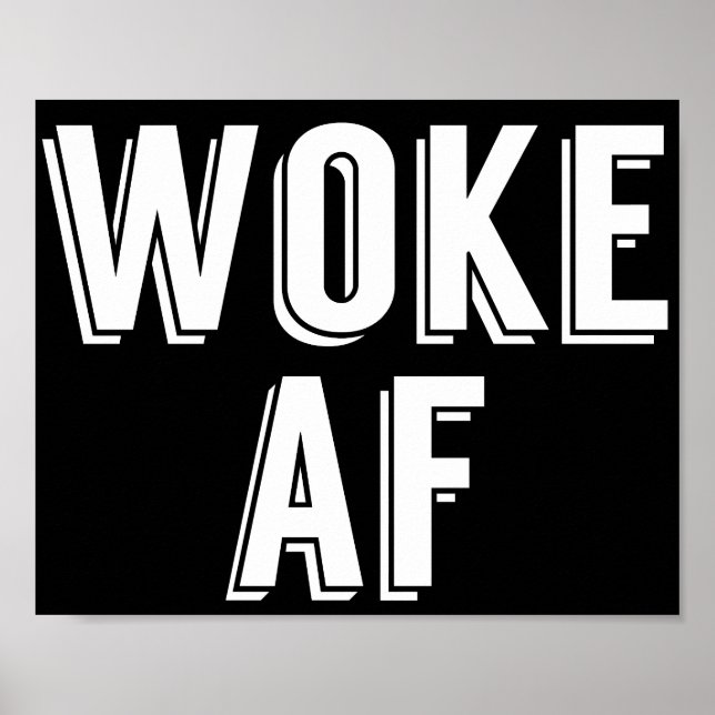 Póster Woke AF (Frente)
