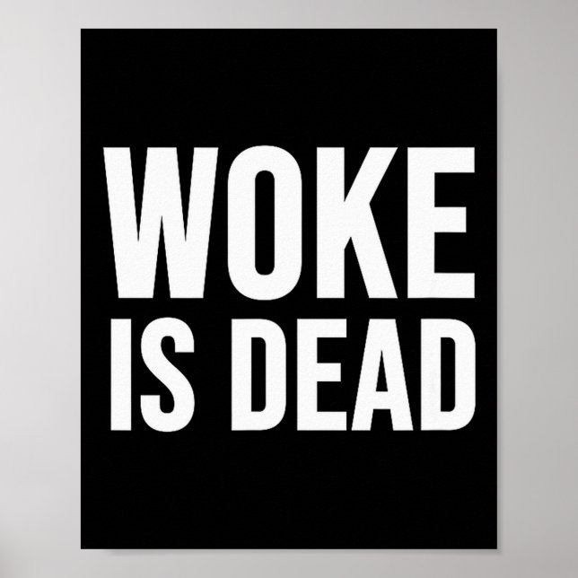 Póster Woke Está Muerto  (Frente)