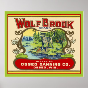 Póster Wolf Brook Wisconsin