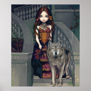 Póster Wolf Countess ART PRINT Wolves Gótico vampiro