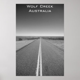 Póster Wolf Creek Australia - Negro y blanco - Poster