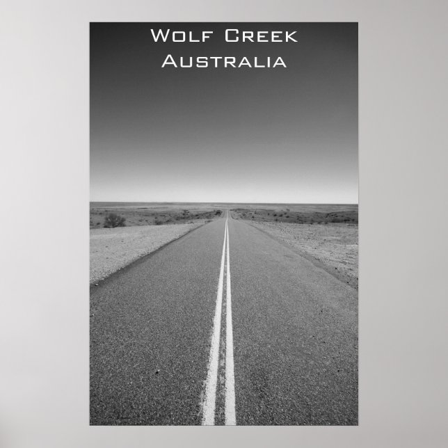 Póster Wolf Creek Australia - Negro y blanco - Poster (Frente)