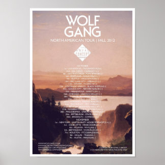 Póster Wolf Gang American Tour Poster