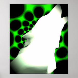 Póster Wolf howl