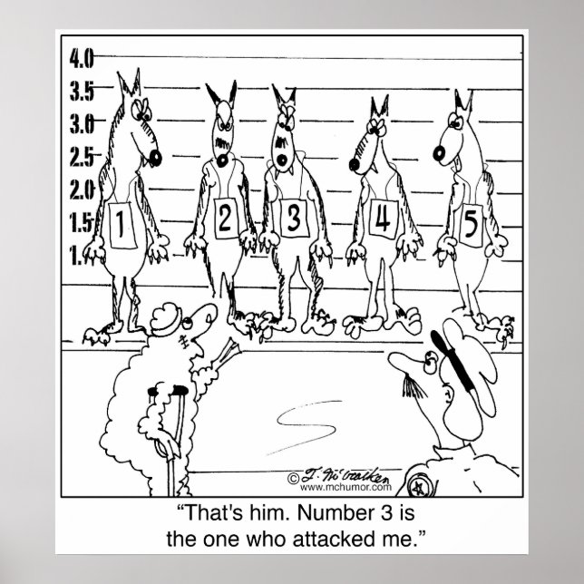 Póster Wolf Line Up (Frente)