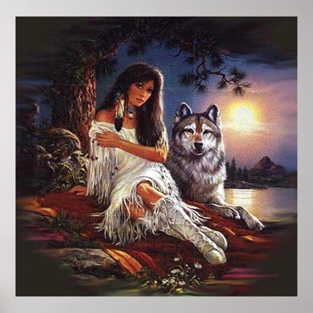 Póster wolf Look (Frente)