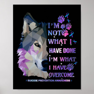 Póster Wolf No soy lo que he hecho, soy lo que he pasado