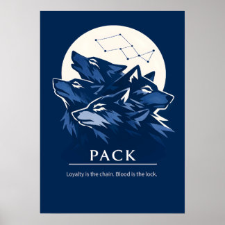 Póster Wolf Pack Loyalty Art