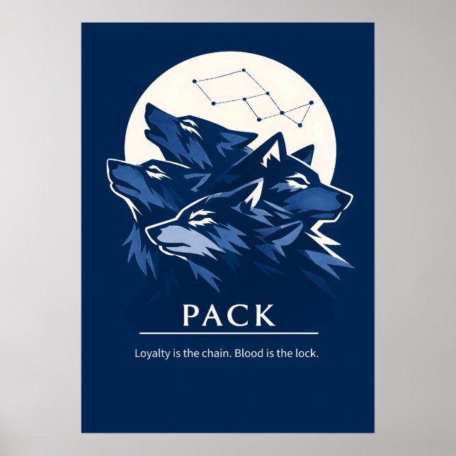 Póster Wolf Pack Loyalty Art (Frente)