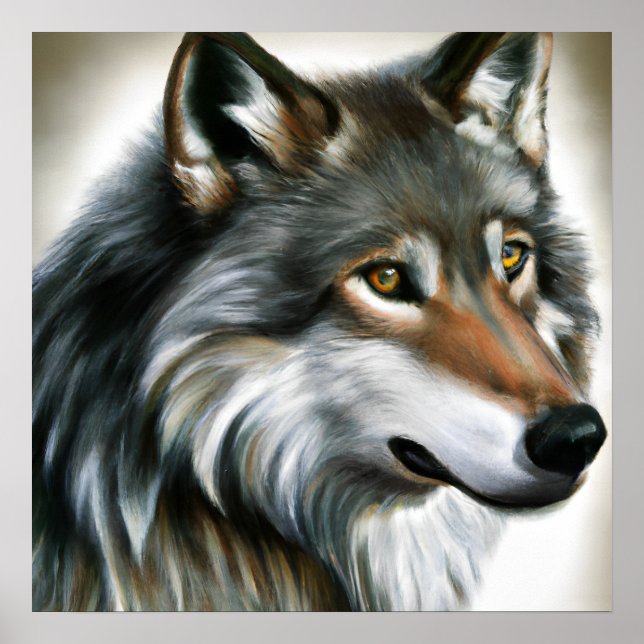 Póster Wolf Painting (Frente)