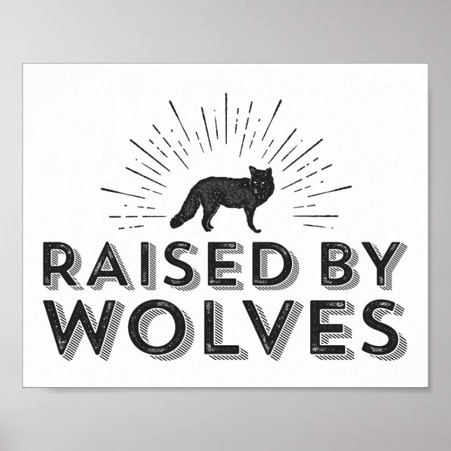 Póster Wolf Wall Art for Nurseries and Kids Rooms (Frente)