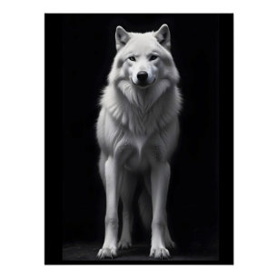 Póster Wolf Wildlife Majestic Nature Life Art Wallpaper
