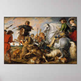 Póster Wolf y Fox Hunt