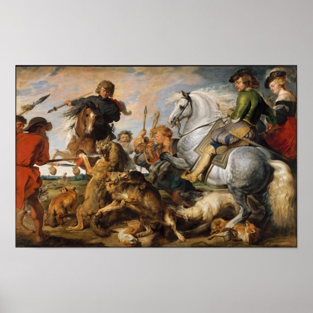Póster Wolf y Fox Hunt (Frente)