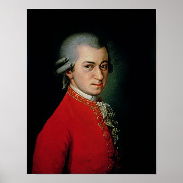 Póster Wolfgang Amadeus Mozart, 1818 (Frente)