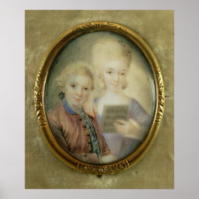 Póster Wolfgang Amadeus Mozart y su hermana (Frente)