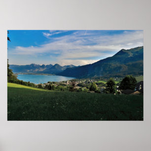 Póster Wolfgangsee y St. Gilgen