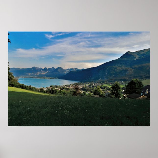 Póster Wolfgangsee y St. Gilgen (Frente)