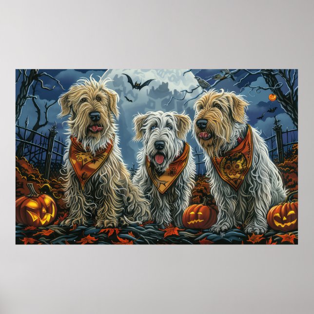 Póster Wolfhound Halloween Spooky (Frente)