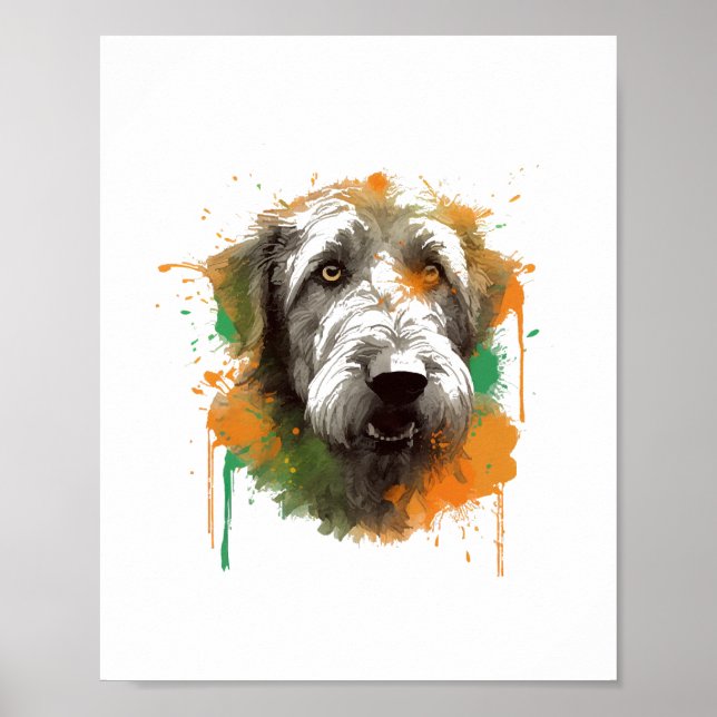 Póster Wolfhound irlandés (Frente)