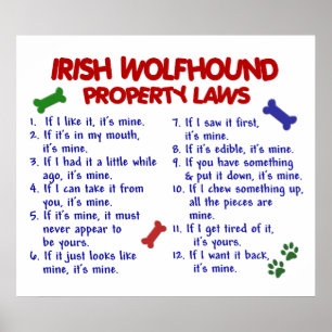 PÓSTER WOLFHOUND IRLANDÉS PL2