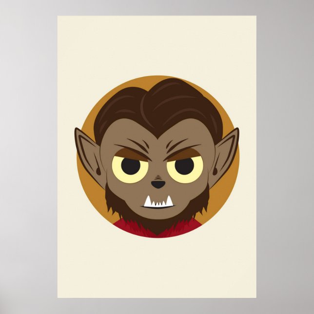 Póster Wolfman de los pequeños monstruos (Frente)