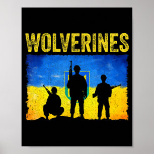 Póster Wolverines apoyan a Ucrania