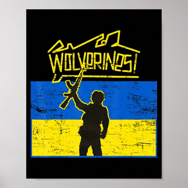 Póster Wolverines de Ucrania (Frente)