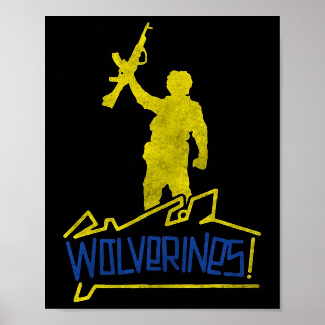 Póster Wolverines Support Ukraine  (Frente)