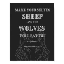 Wolves Ben Franklin Quote