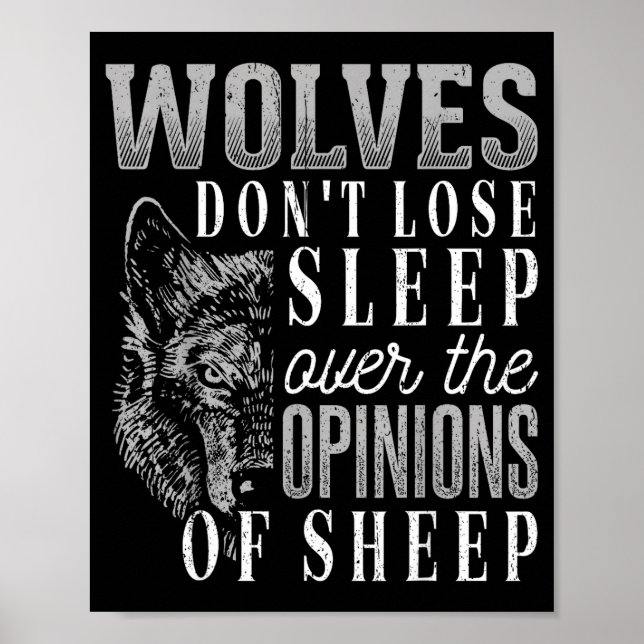 Póster Wolves Don't Lose Sleep Over The Onions Of Sheep - (Frente)