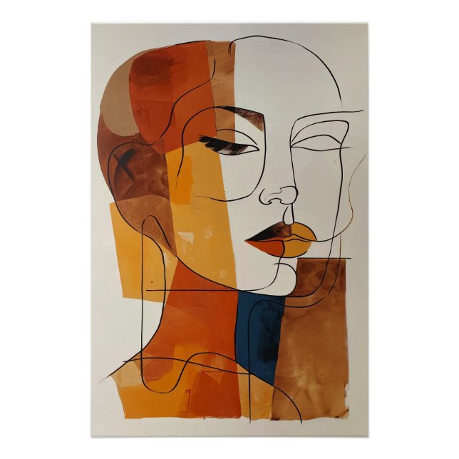 Póster Woman Abstract (Anverso)