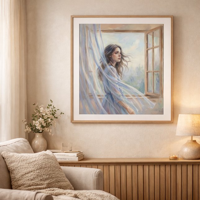 Póster Woman By Window Soft Impressionist Style Painting (Subido por el creador)