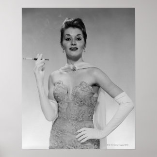 Póster Woman in Dress