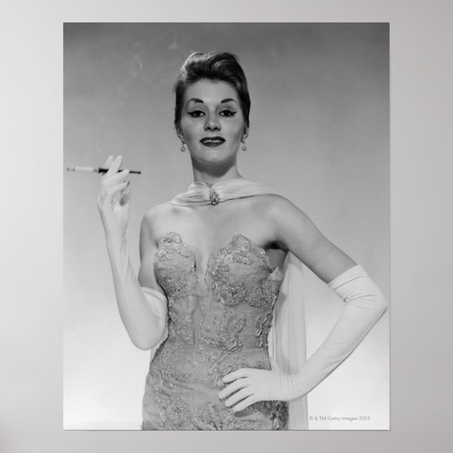 Póster Woman in Dress (Frente)