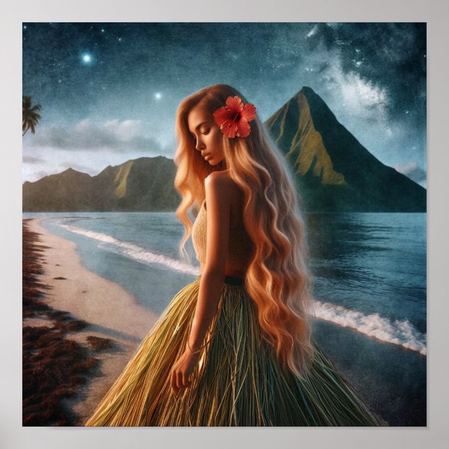 Póster Woman in Grass Skirt (Frente)