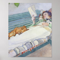Woman Lying On A Bench 1913 By Carl Larsson