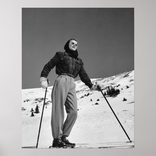 Póster Woman Skier (Frente)