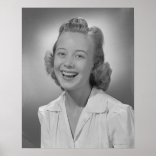 Póster Woman Smiling