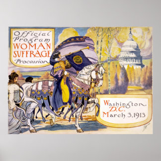 Póster Woman suffrage procession, Washington, D.C. Poster