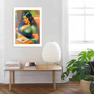 Póster Woman waiting B