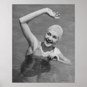 Póster Woman Waving