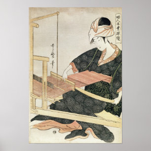 Póster Woman Weaving