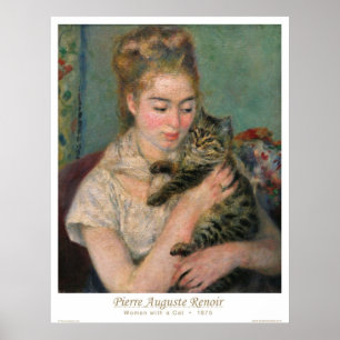 Póster Woman with a Cat